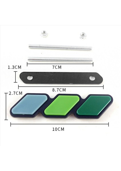 Toyota Tacoma Için 2x 4runner Tri-Renk Canan 3 Izgara Rozeti Emblem Çıkartmaları Çıkarma Otomatik Araba Aksesuarları Araba Stilleri (Yurt Dışından) fırsatları