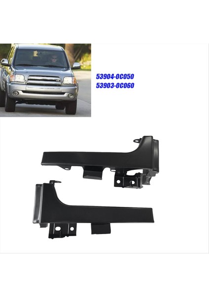 1paır Araç Ön Uç Panel Metal 53904-0C050 53903-0C060 Tundra 1999-2006 Far Alt Trim Şerit Dolgu Paneli (Yurt Dışından) fiyatları