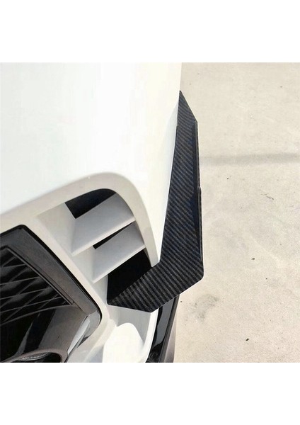 Araba Karbon Fiber Ön Tampon Dudak Finayı Ayırıcı Spoiler Kanard Sticker Honda Civic 10 Type-R 2019-2021 (Yurt Dışından)