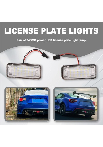 2x LED Numaralı Plaka Toyota Ft-86 GT86 Subaru Brz Wrx Forber (Yurt Dışından) fırsatları