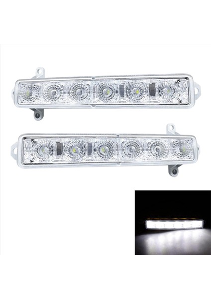 4x Araba L+R LED Citroen C1 06-17 Citroen C3 15-19 Otomatik Sürüş Lambası Gündüz Çalışan Işık Tampon Lambası (Yurt Dışından) modelleri