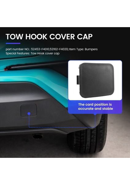 Toyota C-Hr 2016-2021 Arka Çekme Kanca Kapağı Için Araba Arka Tampon Çekme Kanca Kapağı Kapağı (Yurt Dışından) fırsatları