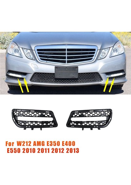 1paır Ön Tampon Sis Lambası Kapağı Izgara Trim 2128851753 2128851853 Mercedes-Benz W212 Amg E350 E400 E550 2010-2013 (Yurt Dışından) fırsatları
