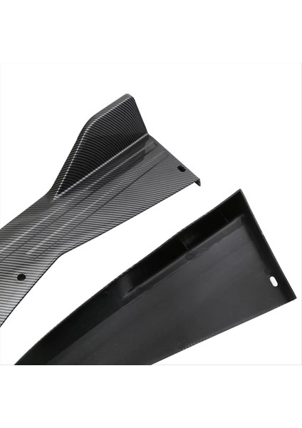 48CM Arka Tampon Koruyucusu Kanardlar Ayırıcı Yan Etek Koruyucu Gövde Kitleri Kapak Çıkartma Araba Ayarlama Aksesuarları Siyah (Yurt Dışından) indirimleri