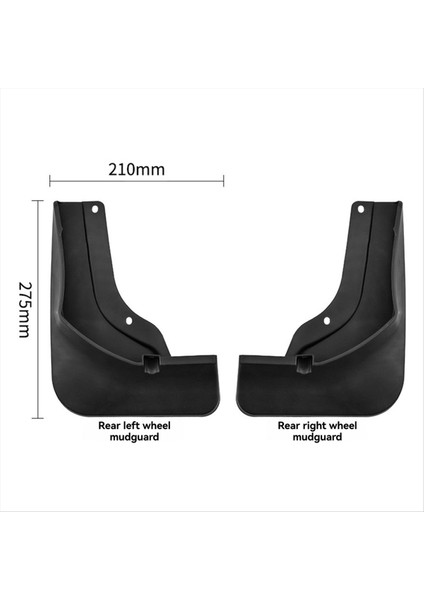 4pcs Araba Mudguards Çamur-Çamurlar Çamur Sıçrama Muhafızları Vw Tiguan L Pro R-Line 2024- (Yurt Dışından) fiyatları