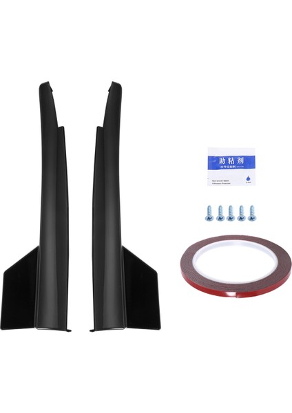 Siyah Arka Tampon Ayırıcı Spoiler Önlük Flepleri Mercedes-Benz Için Cla-Class C117 CLA180 200 CLA45 Amg 2013-2019 (Yurt Dışından)