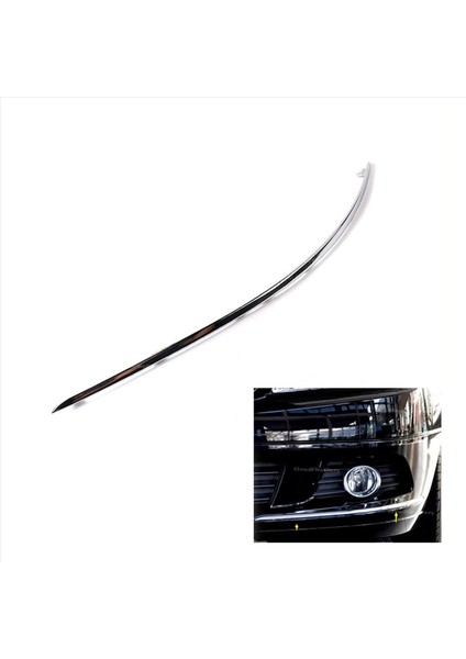2x Ön Tampon Krom Trim Kalıplama Lh 2048850721 Mercedes-Benz Için W204 C300 C350 2008 2009 2011 2011 (Yurt Dışından) modelleri