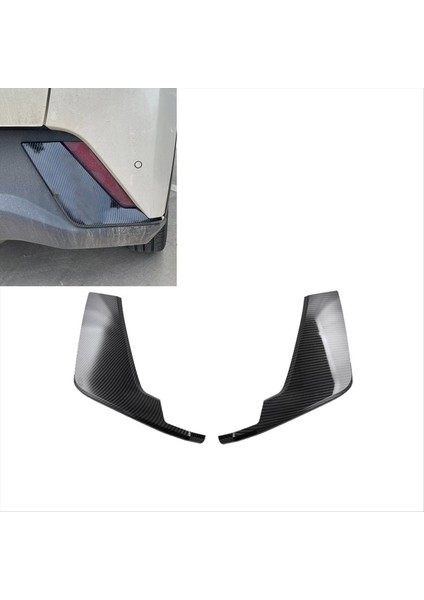 Karbon Fiber Renkli Araba Arka Tampon Yan Ayırıcı Spoiler Dekor Kapağı Kaplama Byd Yunus Mini/byd Seagull (Yurt Dışından) fiyatları