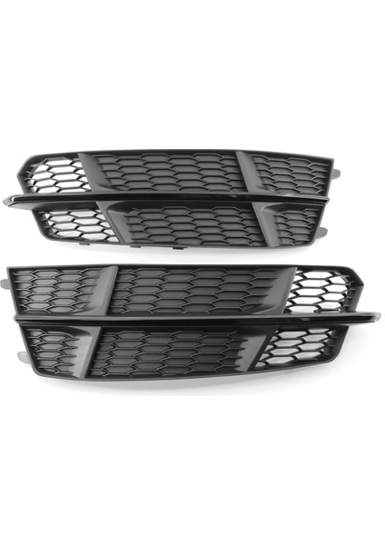 1paır Araç Ön Tampon Sis Izgara Kapağı 4G0807682AN 4G0807681AN 2018 Audi A6L C7 2014-2018 Yarış Alt Grills (Yurt Dışından)