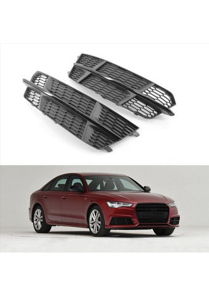 1paır Araç Ön Tampon Sis Izgara Kapağı 4G0807682AN 4G0807681AN 2018 Audi A6L C7 2014-2018 Yarış Alt Grills (Yurt Dışından) modelleri