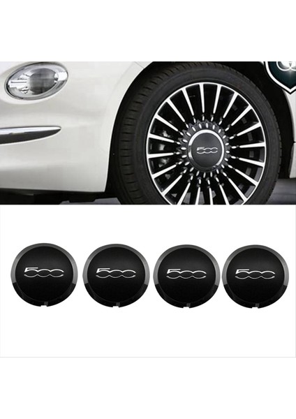 4pcs 133MM Fiat Için Hubcap 500 Tekerlekler Merkez Hub Kapakları 68078419AC 68078421AC Toz Kapağı 51884863 Siyah (Yurt Dışından) fırsatları
