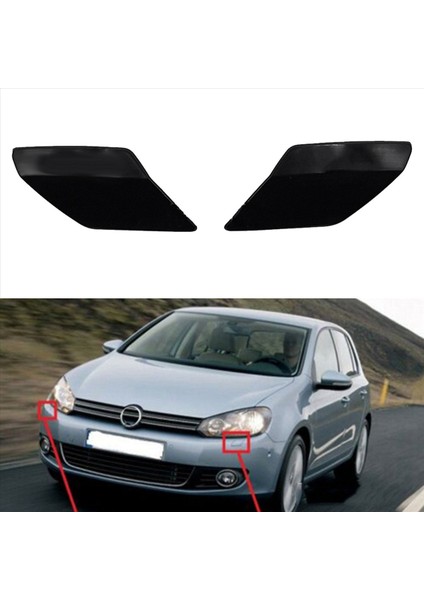 4pcs Sol + Sağ Ön Tampon Far Yıkayıcı Nozul Jet Kapağı Kapakları Golf Vı 6 Mk6 5K0955109C 5K0955110C Boya Yok (Yurt Dışından) indirimleri