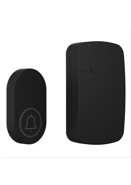 Açık Kablosuz IP44 Kapı Zil 38 Zil Sesleri Melodiler 200M Aralıklı Kapı Zilini Hoş Geldiniz Ev Kapısı Çan Bize Fişe Siyah (Yurt Dışından)