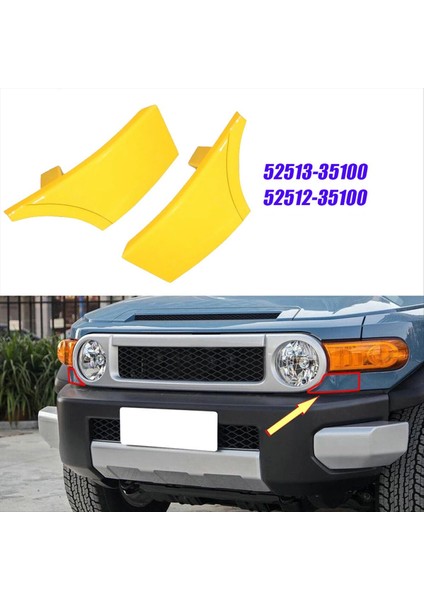 Sol Ön Tampon Dolgu Plakası 52513-35100-F0 Toyota Fj Cruiser 2007-2014 Araba Far Alt Trim Kapak 5251335100 (Yurt Dışından) indirimleri