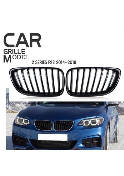 1set Parlak Siyah Böbrek Izgara Tampon Bmw F22 F87 F23 220I 228I 230I M235I M240I 2014-2018 (Yurt Dışından) fiyatları