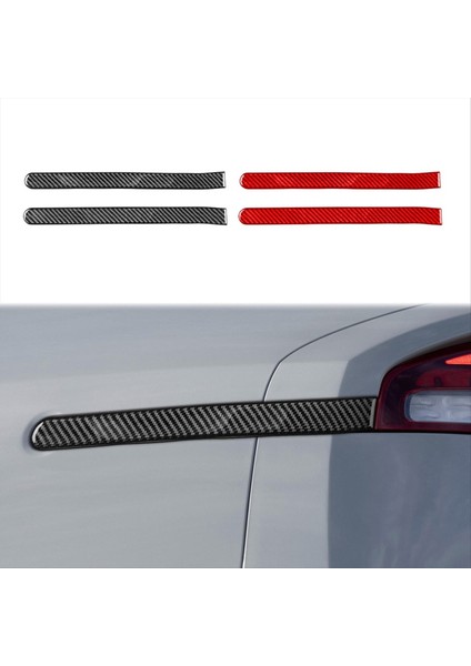 Karbon Fiber Arka Işık Amblemleri Yan Lamba Çizgileri Kia Stinger Için Trim 2018-2023 Siyah (Yurt Dışından) fiyatları