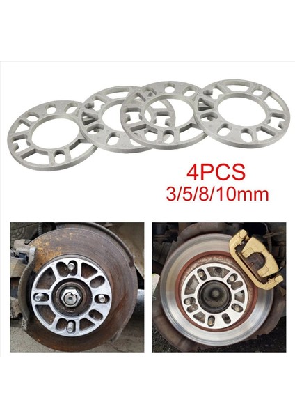 8pcs Alüminyum Tekerlek Aralayıcıları Şimler Plaka Otomatik Tekerlek Aralayıcıları 4X100 4X114 3 5X100 5X108 5X114 3 5X120 (Yurt Dışından) indirimleri