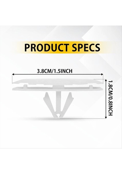 Araba Çamurluk Parlama Tutucu Klipsli Çamurluk Tokası 68526185AA 68395634AA Jeep Gladiator Için Jt Wrangler Jl 1pcs (Yurt Dışından) modelleri