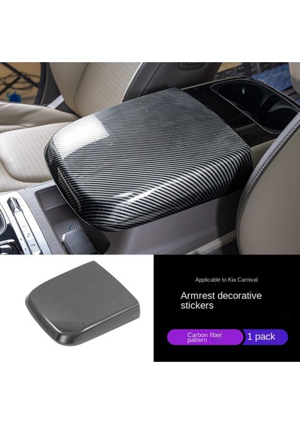 Kıa Karnavalı Için Ka4 2021 2022 Karbon Fiber Merkezi Konsol Kolçak Box Koruyucu Panel Kapak Döşeme Sticker Aksesuarları (Yurt Dışından) modelleri