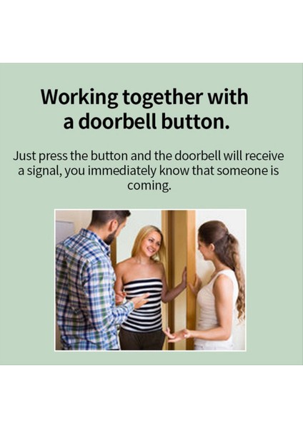 Akıllı Kablosuz Kapı Zili Ev Hoşgeldin Kapı Zili Su Geçirmez Akıllı Kapı Zil Su Geçirmez Acil Durum Düğmesi Abd Fiş (Yurt Dışından) fiyatları