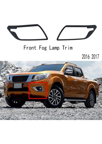 Mahallp Panle Ön Sis Lambası Döşeme Çerçeve Kafa Işık Lamba Nissan NP300 Navara Frontier D23 4WD 2016 2017 (Yurt Dışından) fırsatları