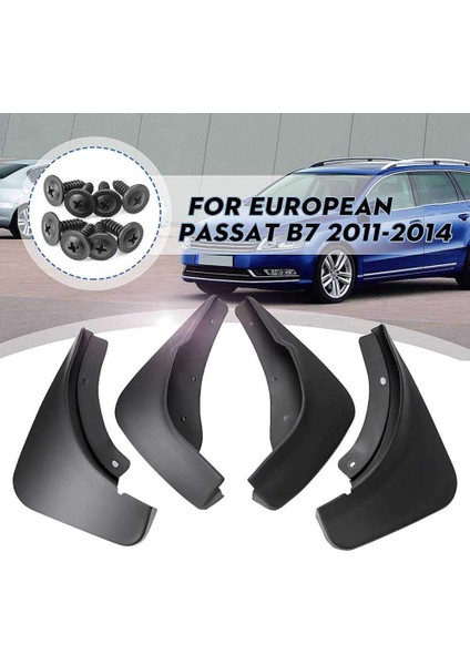 Çamur Muhafızları Çamur Flep-Vw Passat B7 2011-201 Avrupa Çamurluk Tam Koruma Sıçrama Muhafızları 4pcs Mudguard (Yurt Dışından) fiyatları