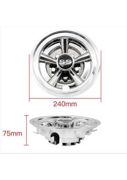 3pcs 8inch Ss Golf Arabası Tekerleği Kapakları 5 Konuşulmuş Tasarım Hub Kapağı Için Golf Arabaları Için Kulüp Arabası Ezgo Yamaha (Yurt Dışından) fiyatları