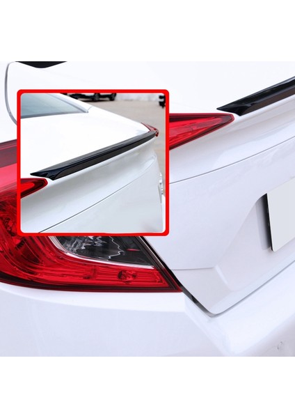 Araba Parlak Siyah Boyalı Arka Gövde Spoyler Kuyruk Kapak Kanadı Honda Civic Sedan 16-19 (Yurt Dışından) indirimleri