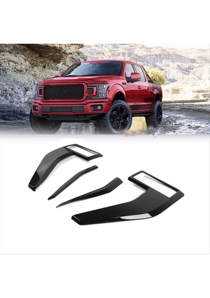 Araba Tarafı Çamurluk Kapağı Trimler Ford F150 F-150 2021 2022 2023 Siyah Için Dekoratif Çıkartmalar (Yurt Dışından) fırsatları