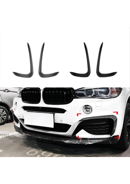 Araba Ön Tampon Ayırıcı Spoiler Trim Sis Fg Fog For Bmw X6 F16 2015-2019 M Spor Araba Dekorasyon Parçaları Bir (Yurt Dışından) fiyatları