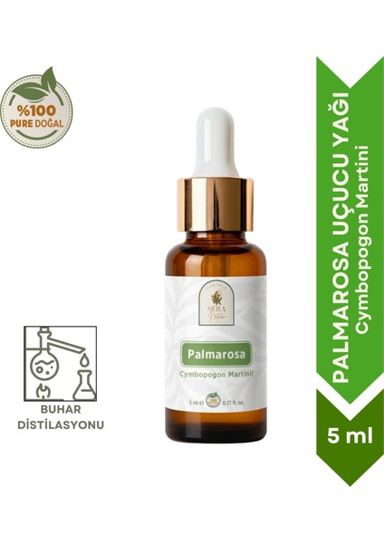 Palmarosa Uçucu Yağı %100 Saf 5 Ml.
