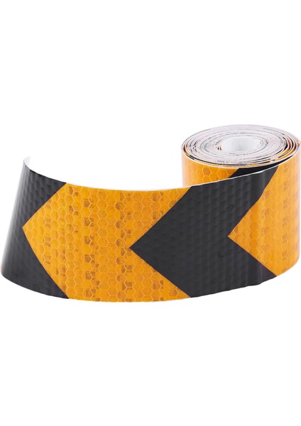 2 Inç X10FT 3 Metre Gece Yansıtıcı Güvenlik Uyarı Bant Şeridi Çıkartması Siyah Sarı (Yurt Dışından) fiyatları