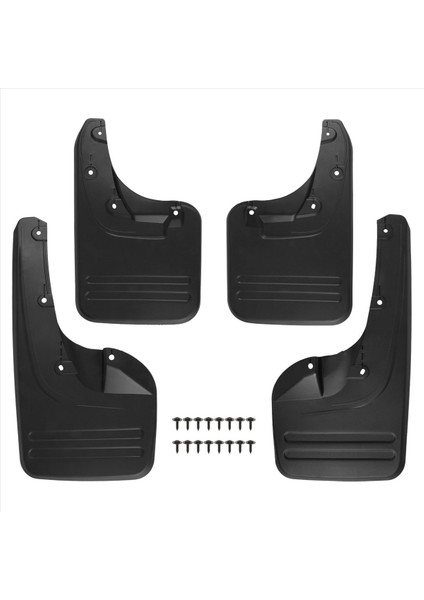 4x Ön ve Arka Çamur Flapları Sıçrama Toyota Hilux Vigo 2005 - 2014 Plastik Doğrudan Cıvata Tesisat Dış Parçaları (Yurt Dışından)