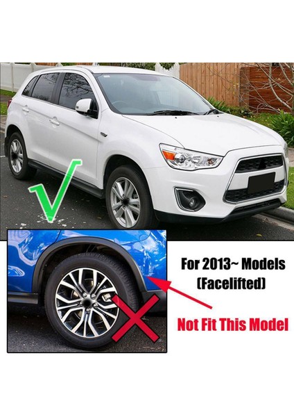 4pcs Araba Çamur Fleps Mitsubishi Asx Outlander Sport 2013-2015 Için Çamurlu Çamurluklar (Yurt Dışından) modelleri