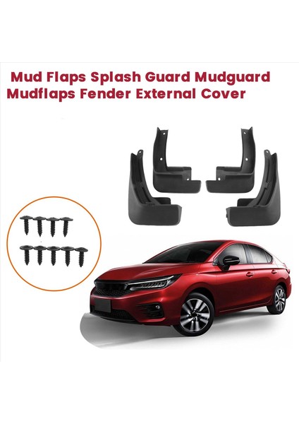 Honda City Hatchback Için 2021 Araba Çamur Fleps Splash Guard Mudguard Çamurlu Çamurluk Harici Kapak (Yurt Dışından) fırsatları