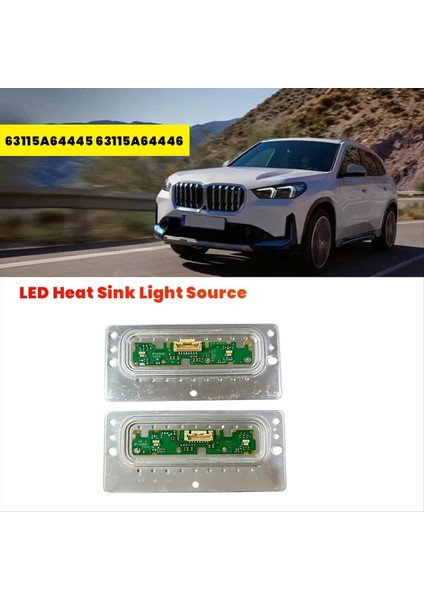 Ön Far LED Isı Lavabo Kartı Bmw X1 U11 Ix1 16I 18D 18I 20DX 21-23 Drl Sıradım Işığı Sayfa Kaynak 63115A64445 L (Yurt Dışından) modelleri