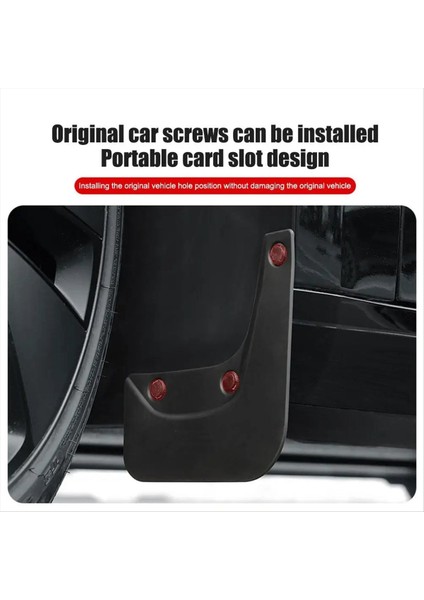 Tesla Model 3 Için Tekerlek Çamur Fleps Model 3 Yayla 2024 Sıçrama Muhafızları Çamurlar Ön Arka Çamurluk Yükseltme Tpe Mudguards Protector (Yurt Dışından) indirimleri