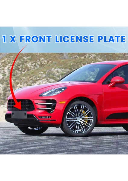 Porsche Macan 2015-2018 Için Yüksek Kaliteli Ön Plaka Montaj Braketi 95B807287 (Yurt Dışından) fırsatları