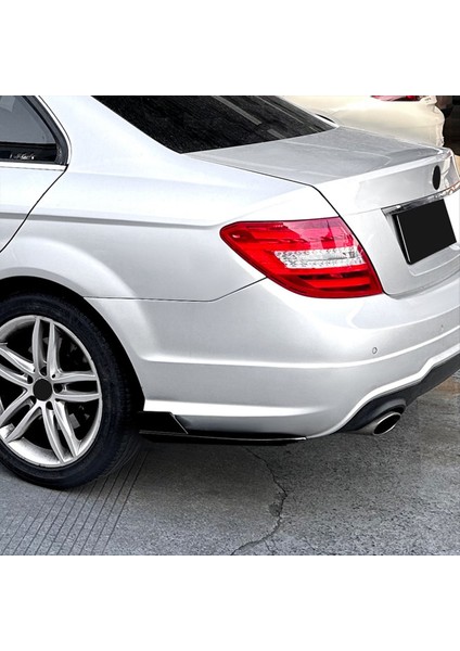 Araba Arka Tampon Dudak Difüzör Splitter Winglet Apron Spoiler Mercedes Benz W204 Amg Hattı 2008-2014 Parlak Siyah (Yurt Dışından) fırsatları