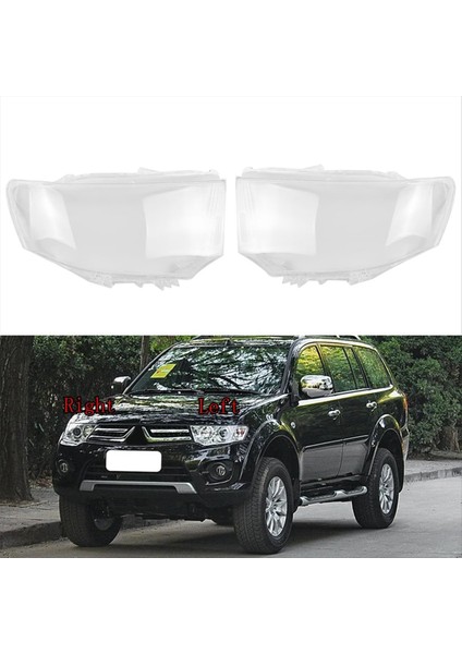 Mitsubishi Pajero Sport 2013-2015 Için Araba Ön Far Lens Kabuk Lambası Gölgesi (Yurt Dışından) fırsatları