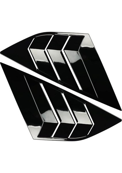 Ford Focus Için Arka Yan Pencere Kangenleri St Rs Mk3 Hatchback 2012-2018 Aksesuar Hava Havalandırma Kepçe Kapağı Parlak Siyah (Yurt Dışından)