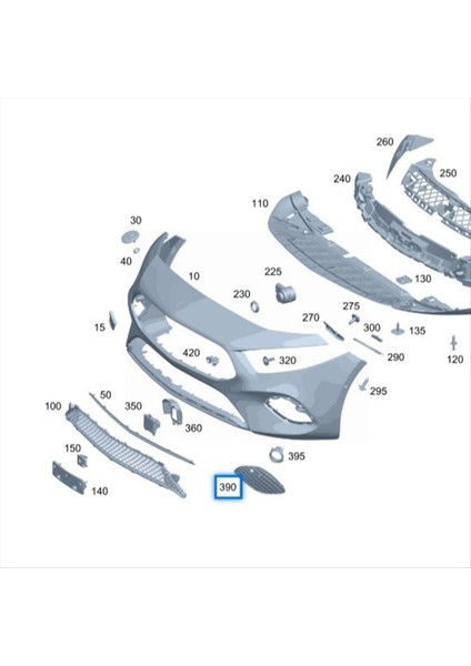 Araba Ön Tampon Sis Lambası Kapağı Çerçeve Trim A1778853100 Mercedes Için Benz A Sınıfı W177 2018-2021 Sol (Yurt Dışından) modelleri