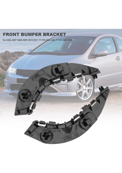 Honda Civic Için Araba Ön Tampon Braketi 2006 2007 2008 2009 2011 71198 71198-SNA-A02 71193-SNA-A02 (Yurt Dışından) fırsatları