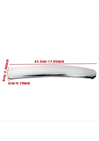 Fiat Için 500 2007-2015 Sağ Taraf Ön Alt Tampon Krom Kalıplama Trim 735455056 (Yurt Dışından)