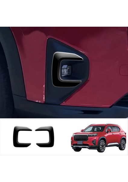 Araba Ön Sis Farları Kuzdan Çıkartma Honda Wrv 2024 Japonca Versiyon Sis Lambası Göz Kapağı Kap Kapak Parlak Siyah (Yurt Dışından) fırsatları