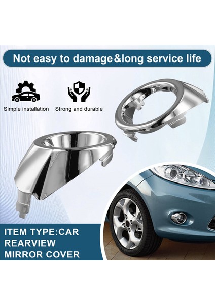 Araba Ön Sis Lambası Kapağı Sisli Çerçeve Çerçeve 8A61-15A223AB 8A61-15A222AB Ford Fiesta 2008-2012 Için (Yurt Dışından) modelleri