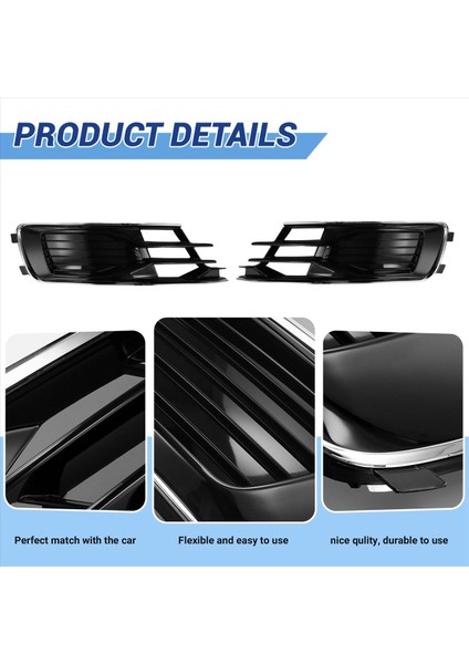 Araba Ön Tampon Izgara Sis Lambası Izgara Trim Kapağı 4G0807647T 4G0807648T Audi A6 C7 2014-2018 (Yurt Dışından) fırsatları