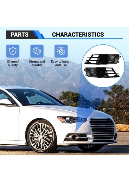 Araba Ön Tampon Izgara Sis Lambası Izgara Trim Kapağı 4G0807647T 4G0807648T Audi A6 C7 2014-2018 (Yurt Dışından) indirimleri