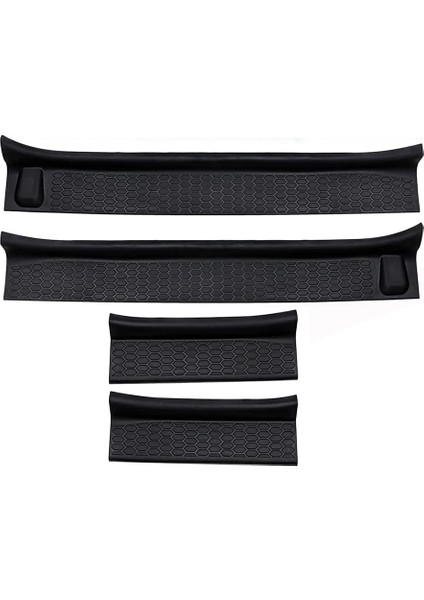 Door Sill Muhafızları 2018-2022 Jeep Wrangler Jl &amp 2020-2022 Jeep Gladiator Jt Aksesuarları Siyah (Yurt Dışından)