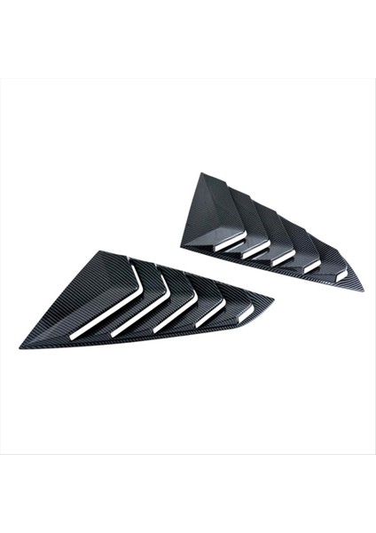 Araba Arka Yan Pencere Panjur Kapağı Ford Mustang S650 Gt 2024 Aksesuarlar Karbon Fiber (Yurt Dışından)